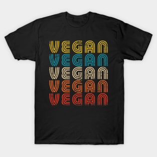 Retro Vintage Vegan Veganism T-Shirt